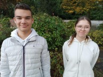 Das Foto zeigt die beiden Schülersprecher.