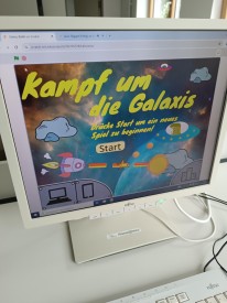 Galaxie Spiel Start Bild